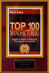 2013 Window and & Magazine‘s Top 100 Manufacturers Award