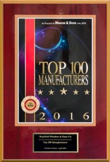 2015 Window and & Magazine‘s Top 100 Manufacturers Award